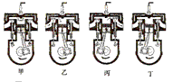 单缸四冲程内燃机的四个冲程的示意图如图所示,下列关