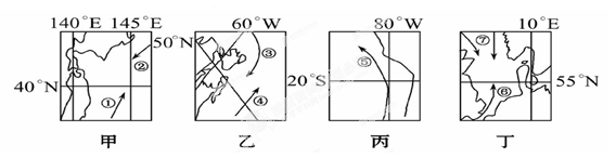 下图为世界四大渔场附近洋流分布图读图回答下列各题