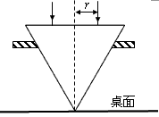 不定项选择从桌面上有一倒立的玻璃圆锥,其顶点恰好与