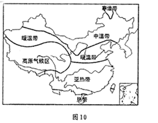 暖温带内各地的活动积温都相同 c.温度带是按单一指标划分的 d.