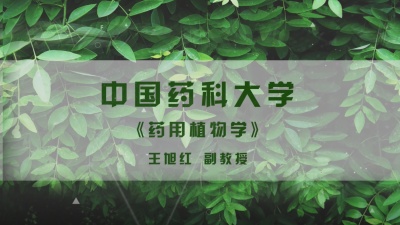 药用植物学（中国药科大学）-2019秋冬 - 刷刷题