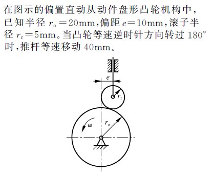 凸轮机构转角怎么画图片